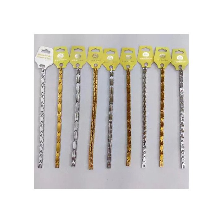 Toptan 316L İnce Boy Çelik Bileklikler - Kararmaz ve Şık Modeller