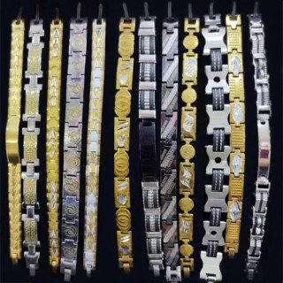 Toptan 316L Çelik Bileklikler Kalın Boy - Unisex Modeller