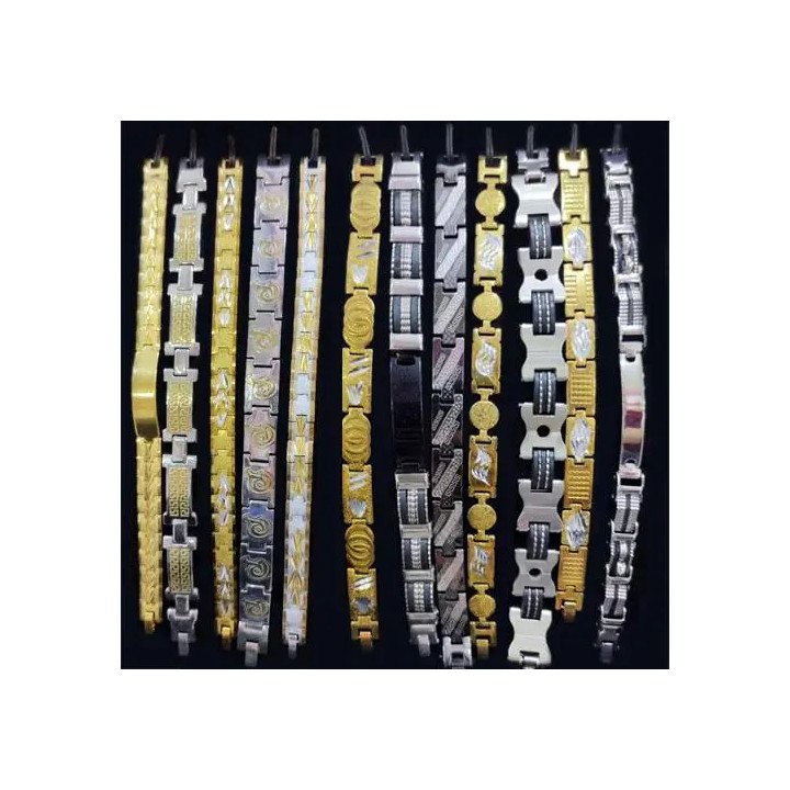 Toptan 316L Çelik Bileklikler Kalın Boy - Unisex Modeller