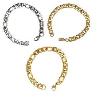 Toptan Kalın Boy Çelik Zincir Bileklik 2 mm