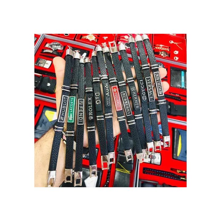 Baskılı Deri Bileklikler - Toptan Dayanıklı Ve Trend Aksesuarlar