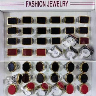 Toptan Taşlı Erkek Çelik Yüzük - Kararmaz, Şık ve Dayanıklı