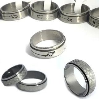 Toptan Ortası Dönen Çelik Yüzükler | Modern ve Hareketli Tasarım