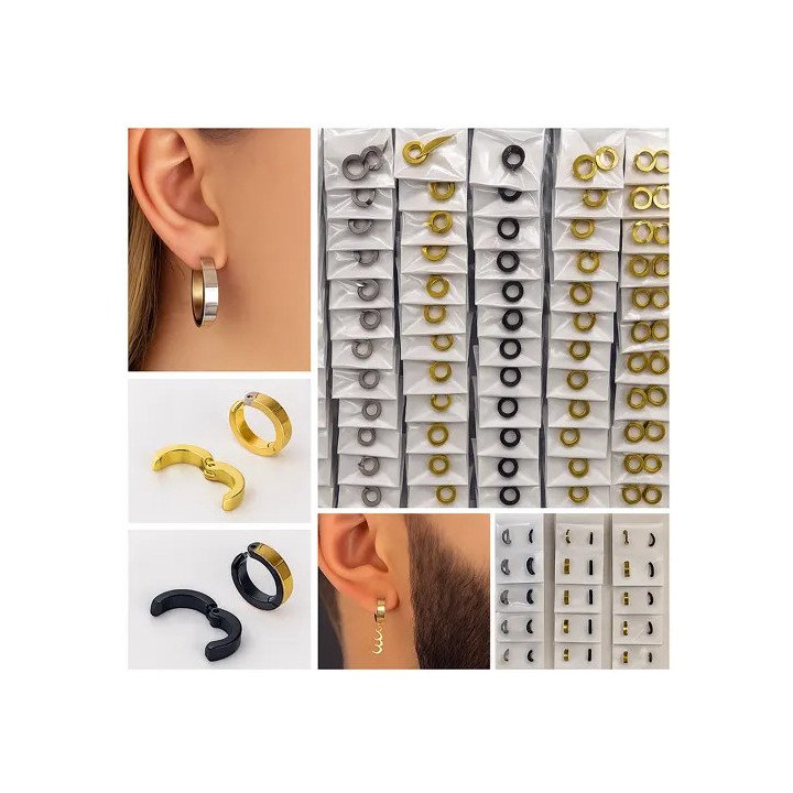 Toptan 316L Çelik Bay Bayan Küpe Modelleri