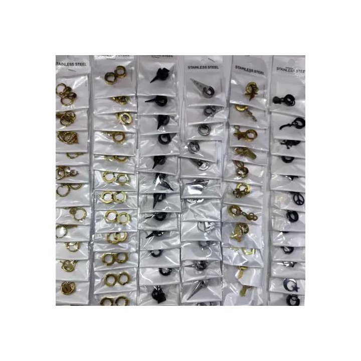 Toptan 316L Çelik Bay Bayan Küpe Modelleri