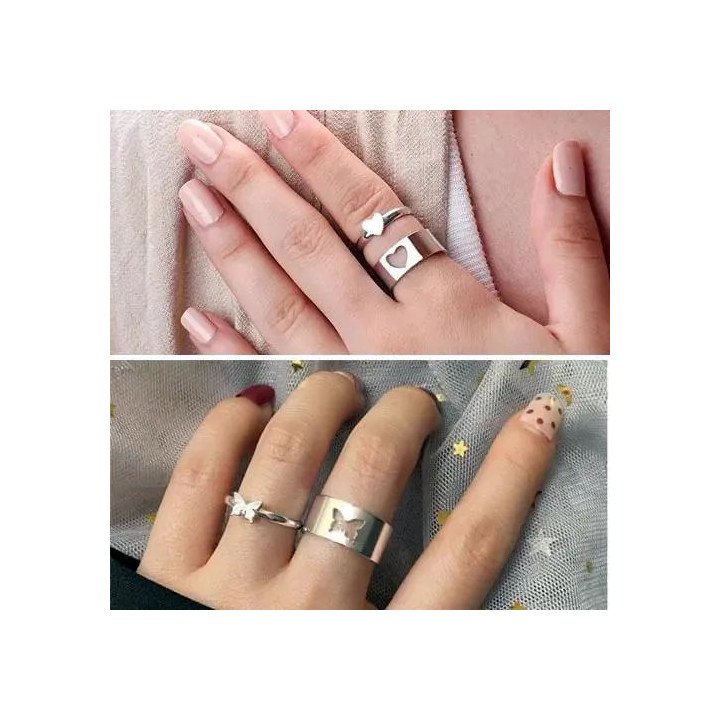 Toptan Kalpli Çift Sevgili Yüzükleri - Eklem Yüzük Setleri