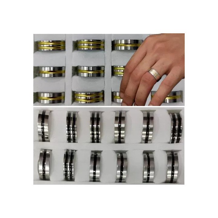 Toptan Çelik Alyans - İthal Kararmaz Unisex Yüzükler
