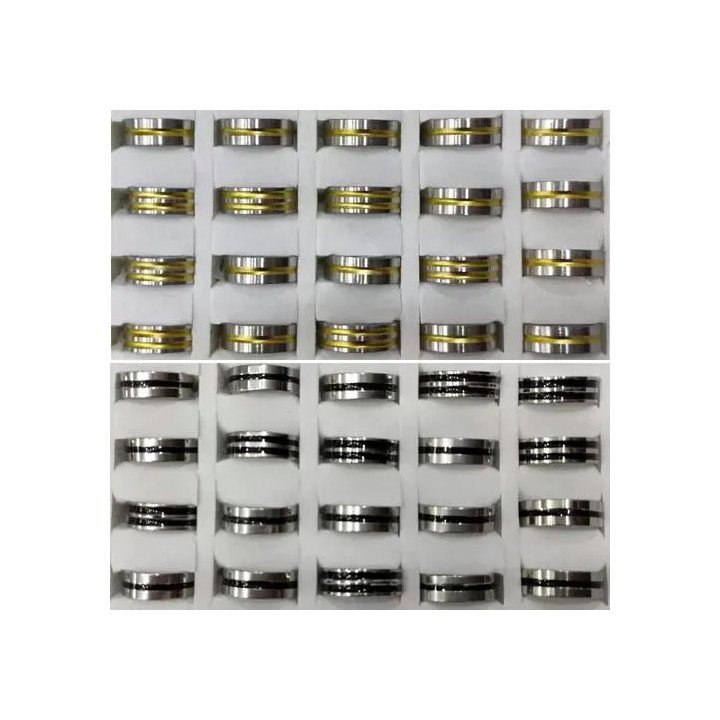 Toptan Çelik Alyans - İthal Kararmaz Unisex Yüzükler