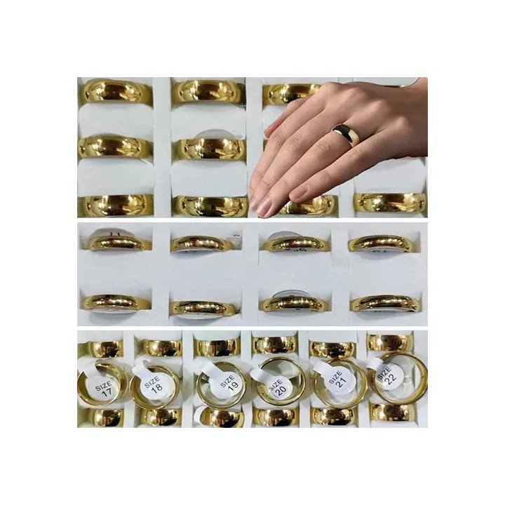 Toptan Bombe Alyans - İthal Çelik Kararmaz Yüzük Modelleri