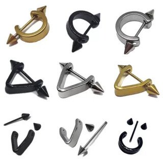 Toptan 4 Parçalı Çelik Küpe Seti | Şık ve Modern Tasarımlar