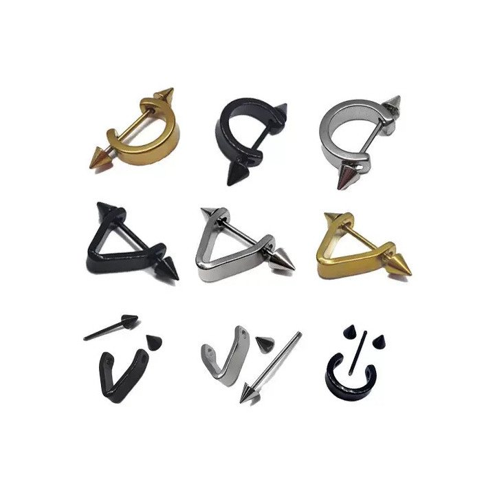 Toptan 4 Parçalı Çelik Küpe Seti | Şık ve Modern Tasarımlar