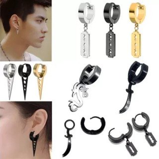 Toptan Kilitli Çelik Küpeler | Figürlü Karışık Modeller