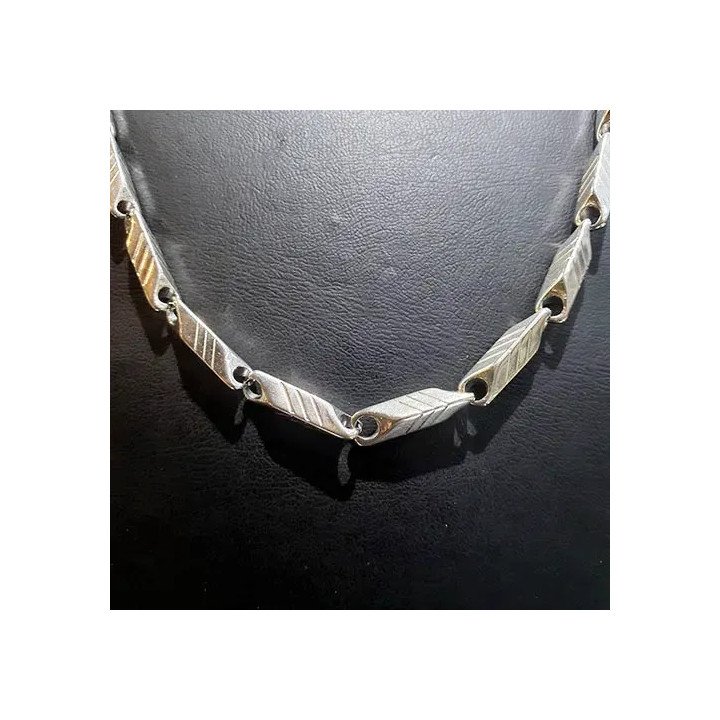 Çelik Desenli Gümüş Kibrit Kolye | VRC‑1C