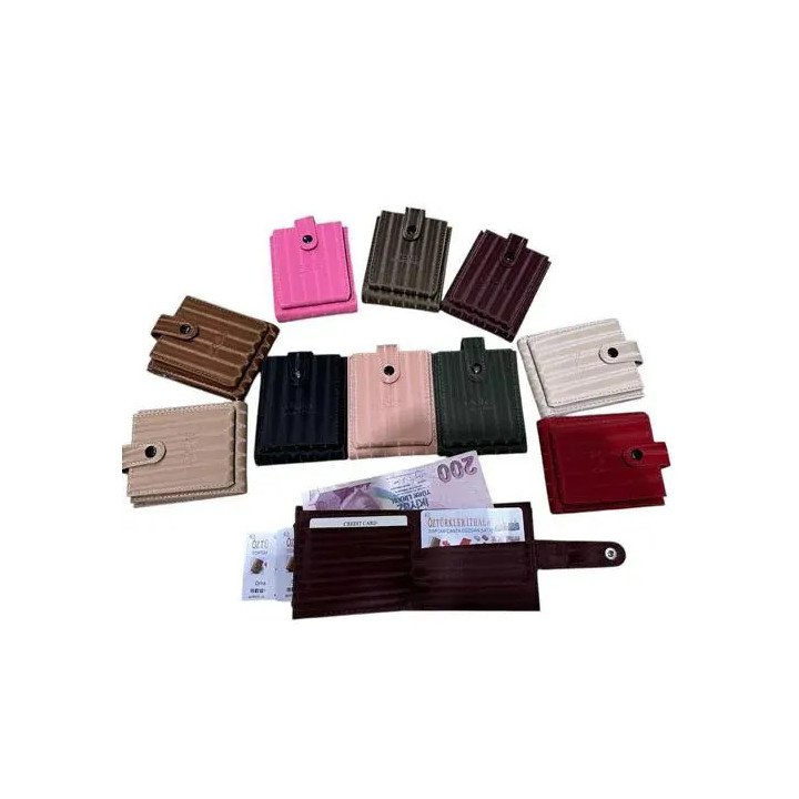 Toptan Bayan Cüzdan Md-9 | Zarif ve Çok Gözlü Tasarım