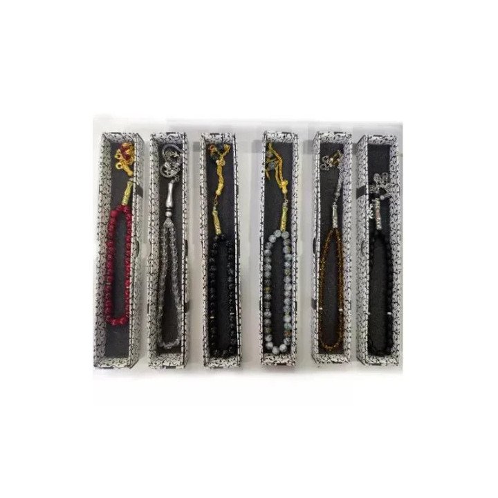 Kutulu Cam Boncuk Tesbih | Toptan Hediyelik Sunum