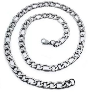 Toptan Kalın Kuşgözü Çelik Kolye - Modern ve Şık Zincir Model