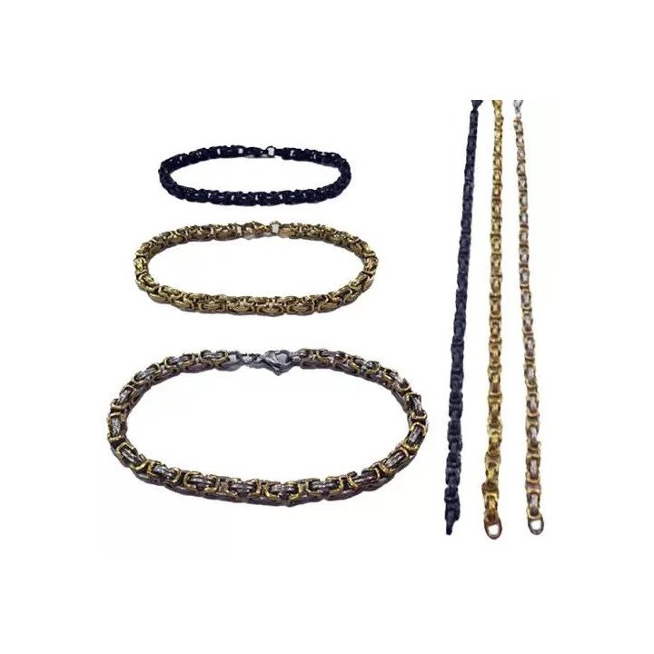 Toptan İnce Kral Çelik Bileklik - Zarif ve Sağlam Model