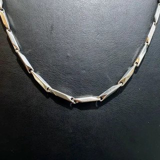 Toptan Çelik Orta Gümüş Kibrit Kolye - Şık Dayanıklı Zincir