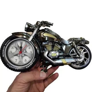 Toptan Dekoratif Motosiklet Şeklinde Alarmlı Masa Saati