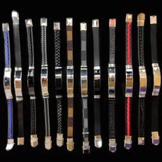 Toptan Çelik ve Deri Bileklik -Lazer Baskı Modeller