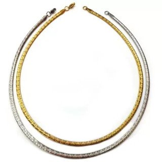 Toptan Desenli Çelik Gerdanlık | Şık ve Modern Tasarım