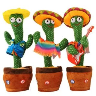 Konuşan Sesli Müzikli Kaktüs Peluş Oyuncak
