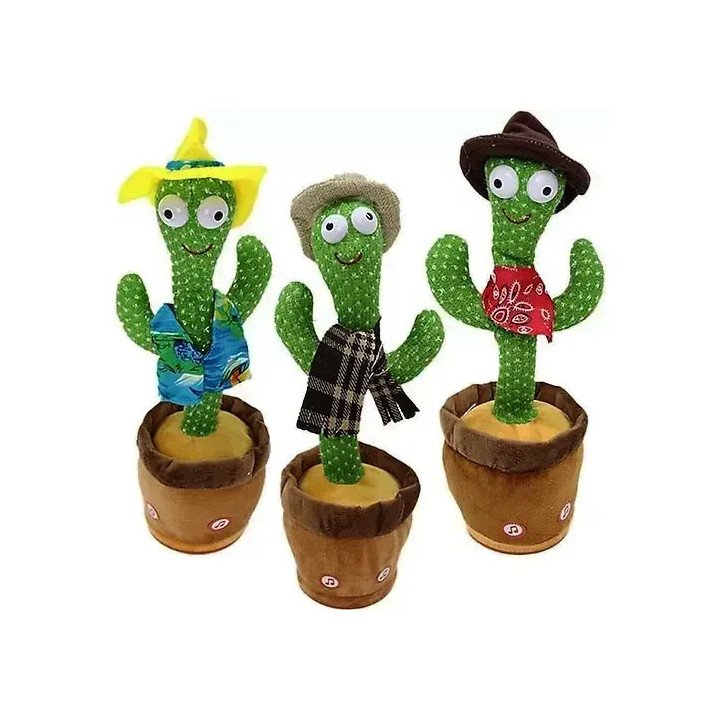 Konuşan Sesli Müzikli Kaktüs Peluş Oyuncak