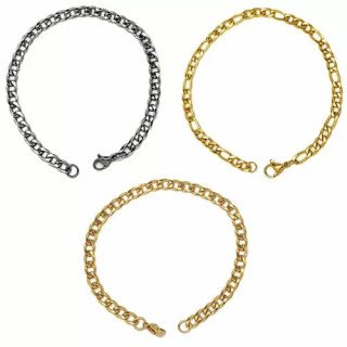 Toptan Orta Boy Çelik Zincir Bileklik 1 mm - Minimal ve Şık Tasarım