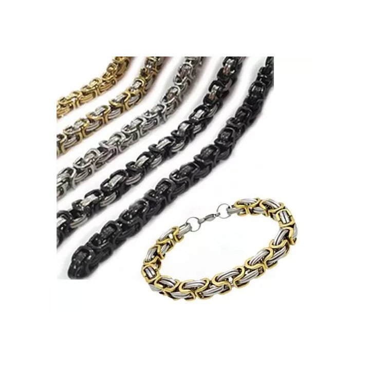 Toptan İnce Kral Çelik Bileklik - Zarif ve Sağlam Model