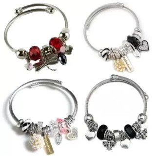 Toptan Pandora Stil Çelik Bileklik - Ayarlanabilir Şık ve Dayanıklı