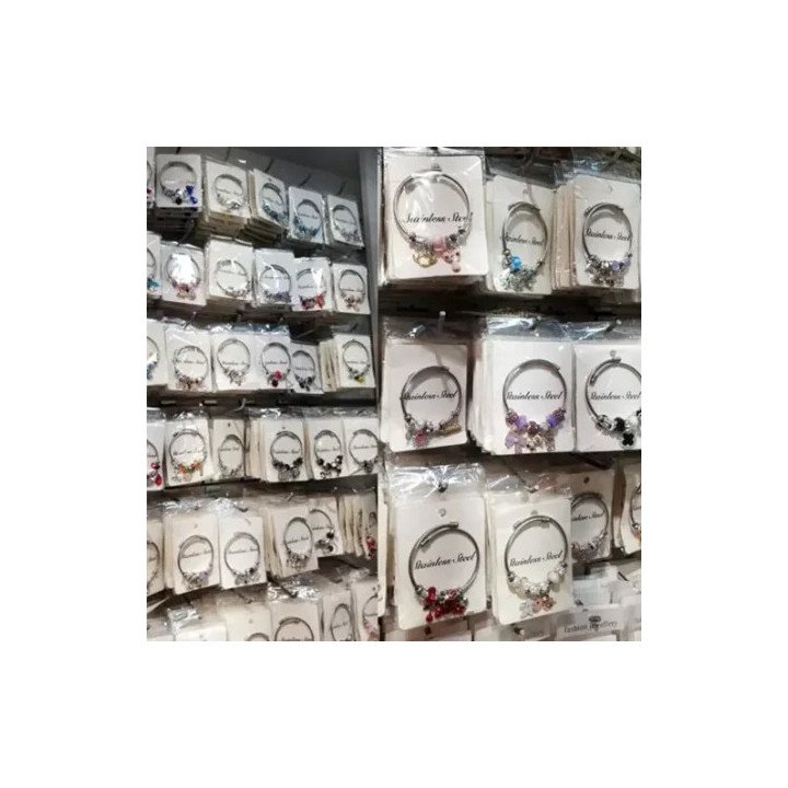 Toptan Pandora Stil Çelik Bileklik - Ayarlanabilir Şık ve Dayanıklı