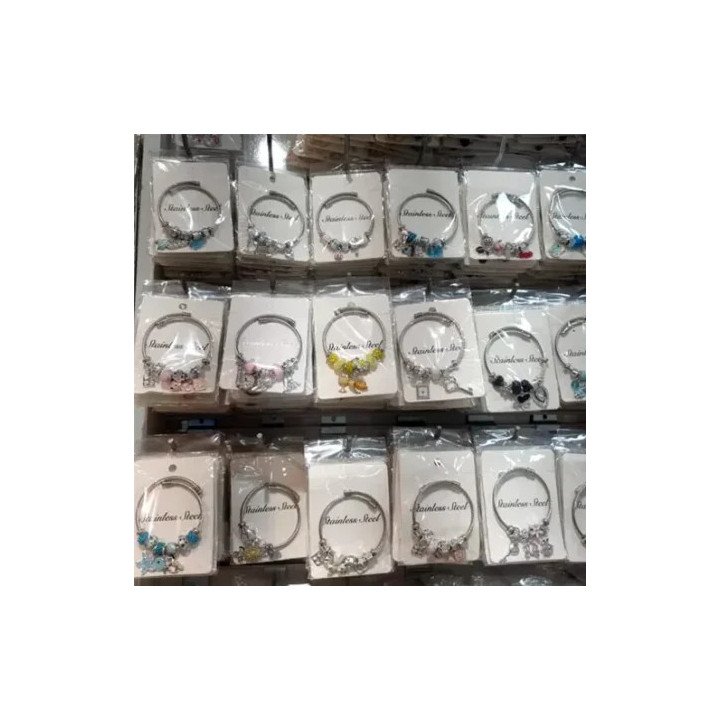 Toptan Pandora Stil Çelik Bileklik - Ayarlanabilir Şık ve Dayanıklı