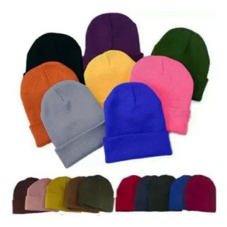 Toptan Renkli Kışlık Düz Bereler - Toptansehri.com