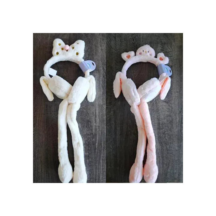 Peluş Figürlü Kulakları Hareketli Kız Çocuk Kışlık Kulaklıklar