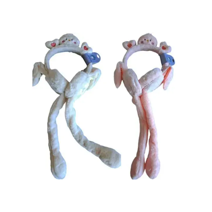 Peluş Figürlü Kulakları Hareketli Kız Çocuk Kışlık Kulaklıklar