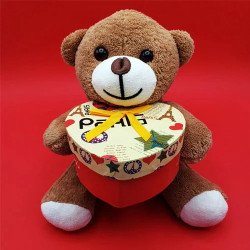 Toptan Aşk Mesajlı Peluş Ayıcık | 365 Günlük Romantik Hediye