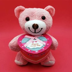 Toptan Aşk Mesajlı Peluş Ayıcık | 365 Günlük Romantik Hediye