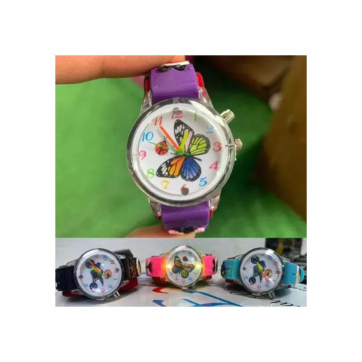 Toptan Işıklı Kız Çocuk Saatleri | Renkli ve Eğlenceli Modeller