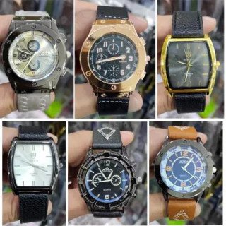 Toptan Erkek Deri Kordon Kol Saatleri - Şık Klasik Model