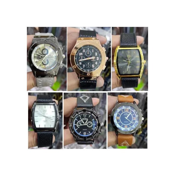 Toptan Erkek Deri Kordon Kol Saatleri - Şık Klasik Model