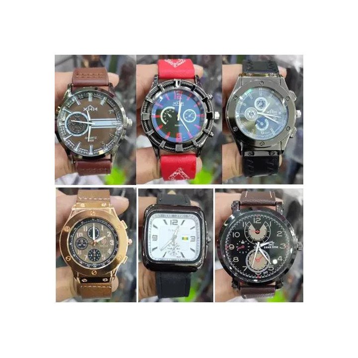 Toptan Erkek Deri Kordon Kol Saatleri - Şık Klasik Model