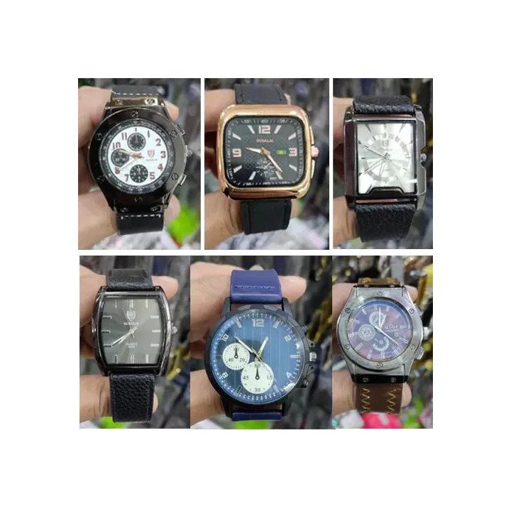 Toptan Erkek Deri Kordon Kol Saatleri - Şık Klasik Model