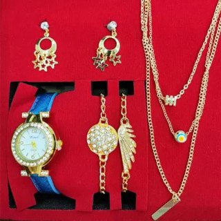 Toptan Bayan Kolye Saat Kombin Set | Şık Hediyelik Takım