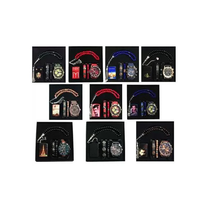 Toptan 5’li Erkek Hediye Seti Çakmaklı | Şık ve Fonksiyonel Hediyelik